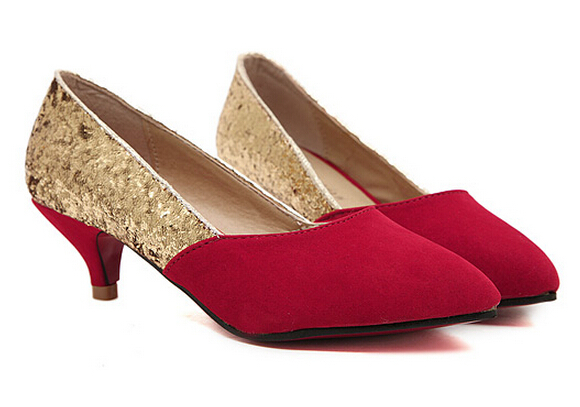 Low Price Wholesale Red Bottom Pumps! Drop/Free Shipping Mid Heel ...