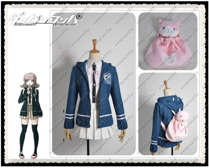 Danganronpa Chiaki Nanami Chiaki font b Cosplay b font Costume font b Wig b font Cat