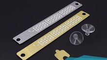 Temporary Parking Card Luminous Phone Number Card Plate For Mitsubishi ASX Lancer Lada seat mazda 2