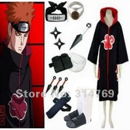 Apparel Naruto Cosplay Costume - Naruto Akatsuki Pein (Pain) Cosplay Costum...