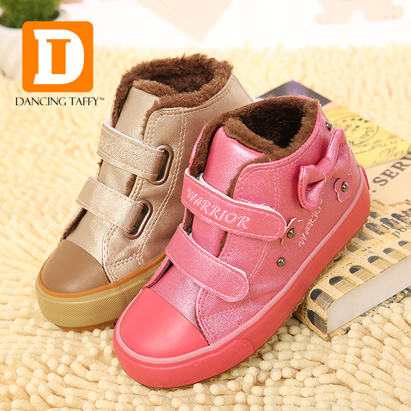 Brand 2015 Winter Girls Shoes Ankle Flat Snow Boot...
