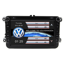 Hot Wholesale 2 Din 8 Inch Car DVD Player For VW/Volkswagen/Passat/POLO/GOLF/Skoda/Seat With 3G USB GPS BT IPOD FM RDS Free Maps