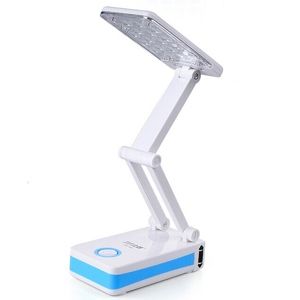 Rotating 18 LEDs Folding Rechargable Reading Desk Table Bedside Lamp Light DM 6