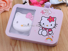Cute Mini Hello Kitty Girl Phone K688 Quad Band Dual SIM Flip Cartoon Mobile Phone Unlocked