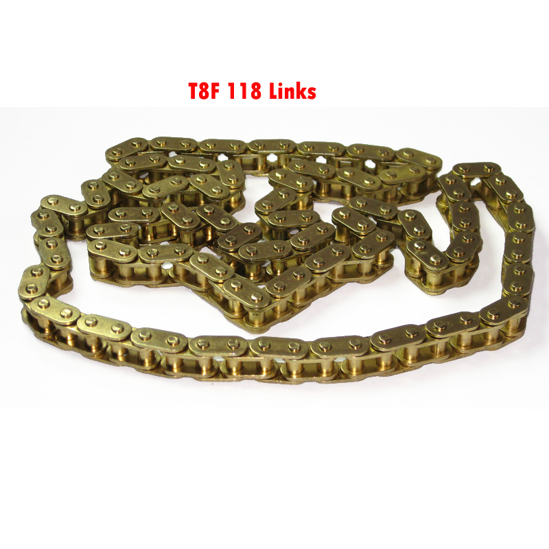 T8F 118 LINKS CHAIN GOLD CHAIN DIRT BIKE G SCOOTER 49CC MINI ATV QUAD