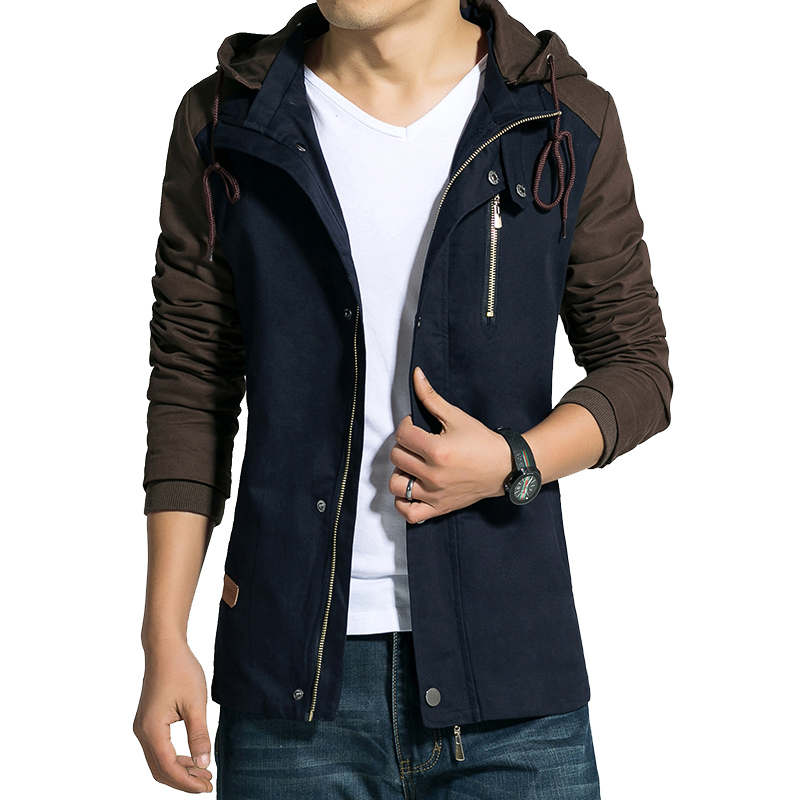 New style men's jacket coat fashion Korean hooded men jackets mens outdoor sports jacket casual Slim mens sports jacket man