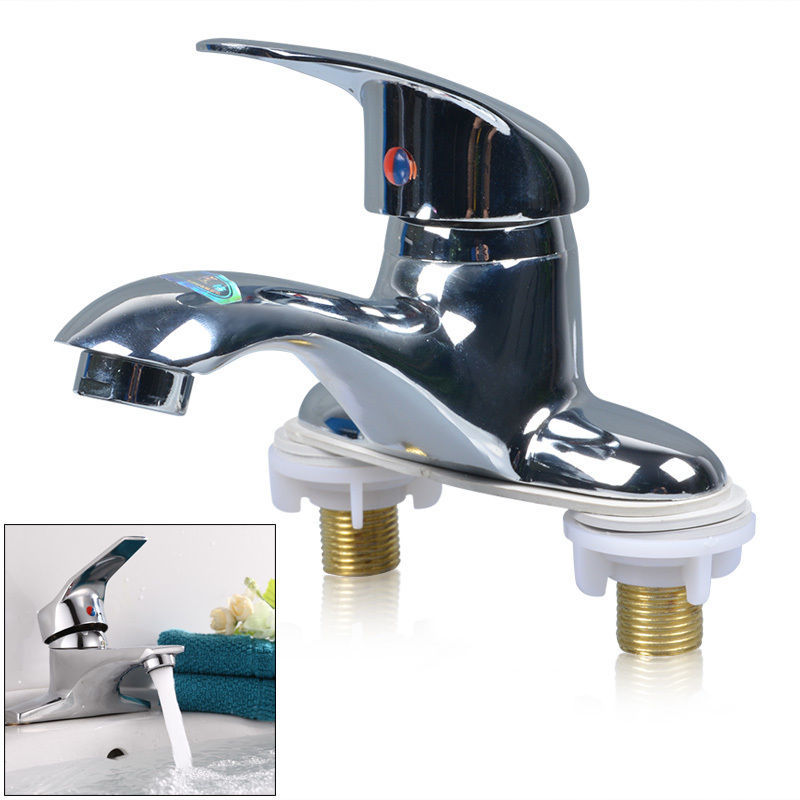 Good Quality Kitchen Bathroom Basin Faucet 1 Handle 2 Holes Vanity Sink