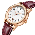 Fashion Ladies quartz watch Rose gold digital dial watch womens fashion casual watches simple women business
