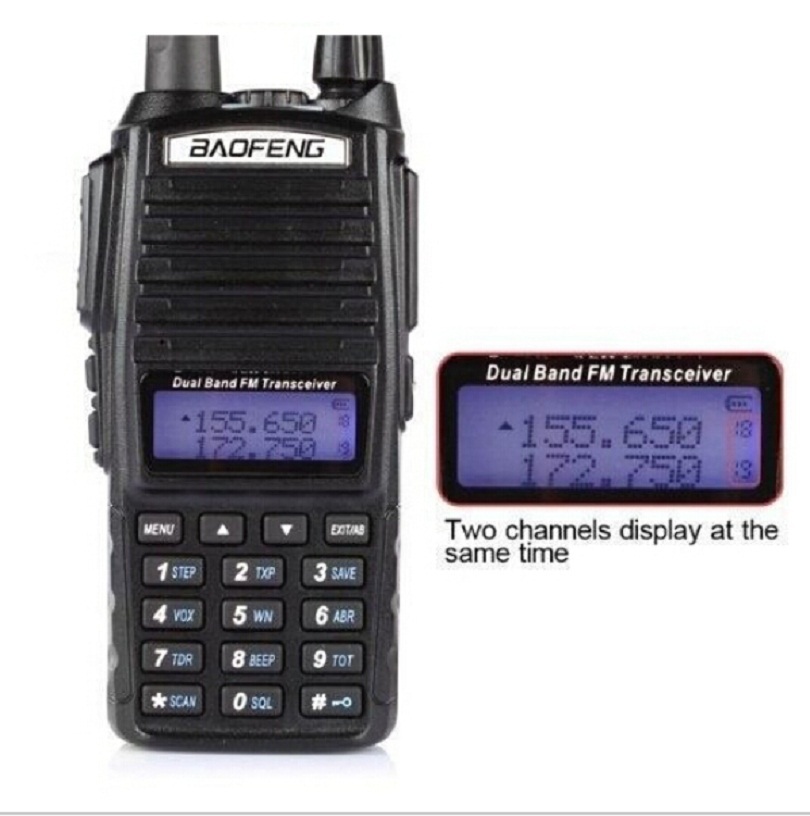  baofeng -82  82 uv82  8  144ch 136 - 174 400 - 520    walkie talkie  