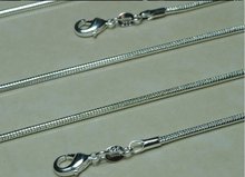 Free Shipping 925 stamped silver plated Single chain 2MM snake chain 24 inch Wholesale Fashion Jewelry