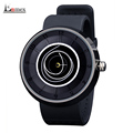 2016 men s gift Enmex neutral coil hands design wristwatch creative dial breathe freely strap simple