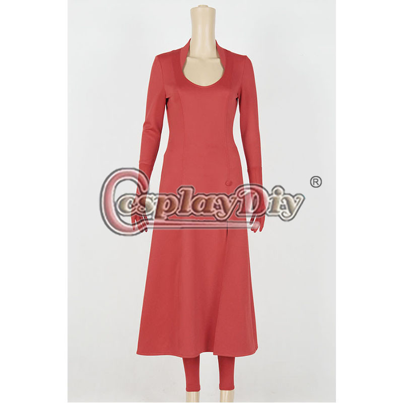 Marvel Avengers Scarlet Witch Cosplay Costume Adult's Carnival Party Red Dress Custom Made D0812