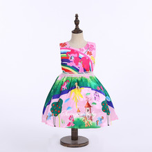 Little pony dress 2016 summer girls clothing my pony sleeveless girl dress roupas infantis menina ropa ninas vestido infantil
