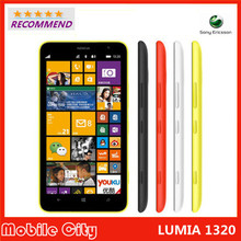 2014 Nokia Lumia 1320 original brand top Lumia 1320 3G network with 5MP camera Windows Refurbishment mobile Phone with free gift