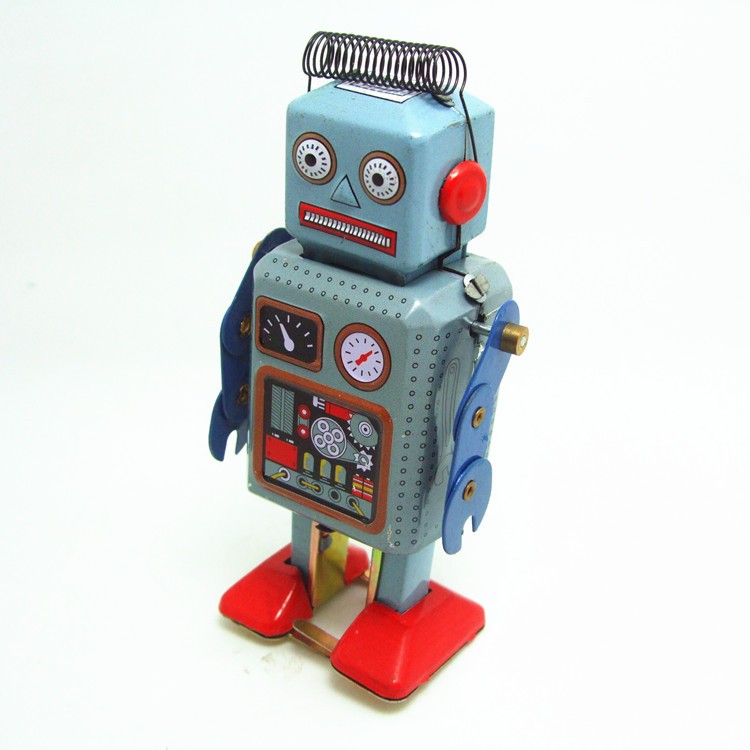 Classic Toy NEW Old Stock Details about   Vintage Hong Kong Wind-Up Mechanical Swivel Robot 