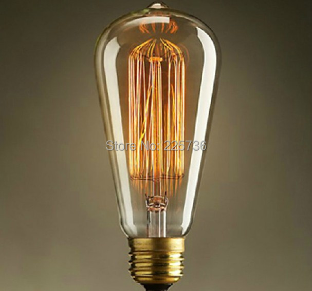 amber Chandelier Amber Classic vintage Edison chandelier  retro Vintage   Bulb lot 10pcs Glass