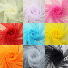 Soft tulle mesh fabric 160*100cm for wedding dress cloth Netting Mosquito net Solid color Soft pettiskirt veil ball gown tutu
