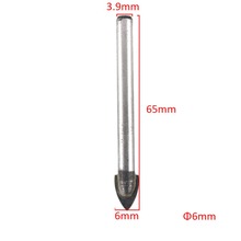 6 mm Marble triangle tip bit suitable for drilling ceramic granite tiles and glass brick and