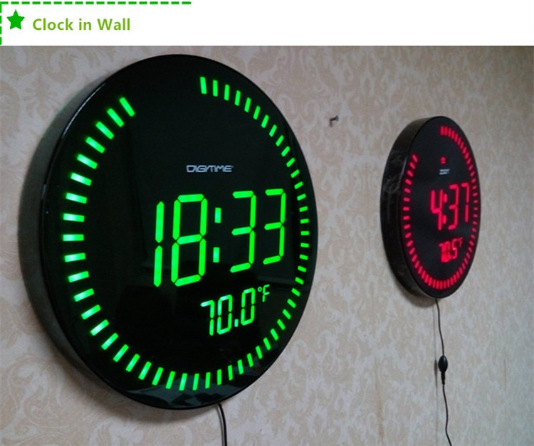 3d wall clock led
