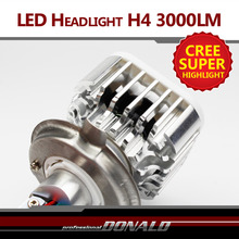 1x Plug Play CREE LED H4 H4 3 HB2 9003 30W 3000LM WHITE BULB Car Motorcycle