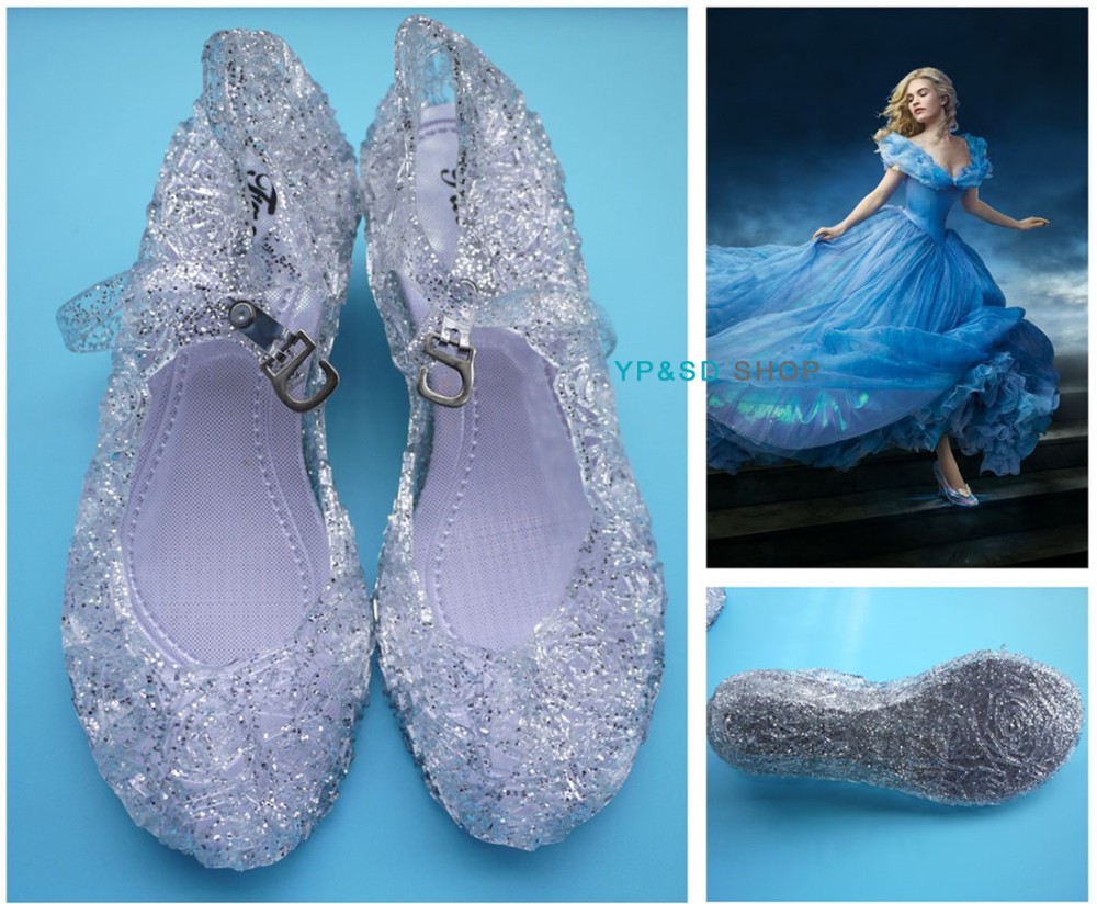 Wholesale Cinderella Summer Jelly Shoes Girls Sandals