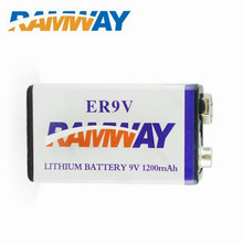9 V аккумулятор 10 шт. 6f22 9 V аккумулятор ER9V 10.8 В 1200 mAh LiSOCI2 аккумулятор