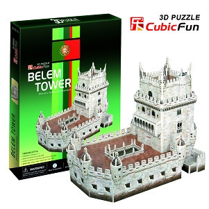 candice guo! 3D puzzle toy CubicFun paper model jigsaw game DIY toy belem tower C711h 1pc