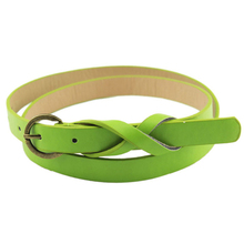 Good-looking Womens PU Leather Ultra-Thin Waist Belt for Women Girl Apparel Accessories