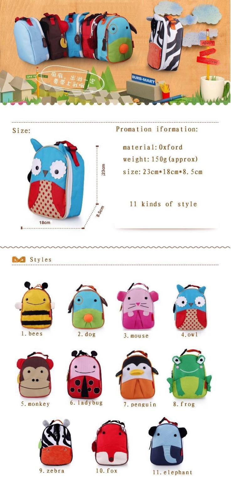 Nursery Kid Cartoon Animal School Bags