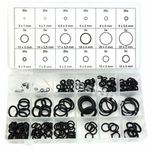 225 x Rubber O Ring O-Ring Washer Seals Assortment Black for Car