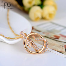 2015 New Arrivals18K Gold Plated Rhinestone Pendant Necklace Fashion Jewelry Crystal Snake Pendants Women Lady