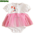 Baby girls three pieces summer bodysuits 2016 new arrival butterfly goddess print cotton made baby girl