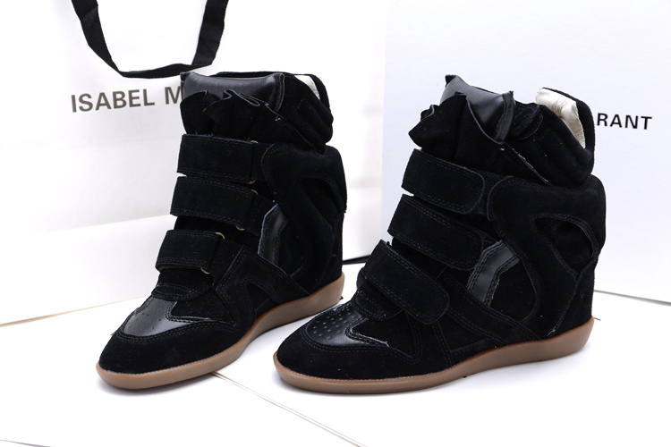 Isabel Marant black suede sneakers