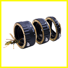 Gold Auto Focus AF Mount Macro Extension Tube Ring for EF-S T5i T4i T3i T2i T1i 100D 60D 70D 550D 600D 6D 7D Lens Adapter