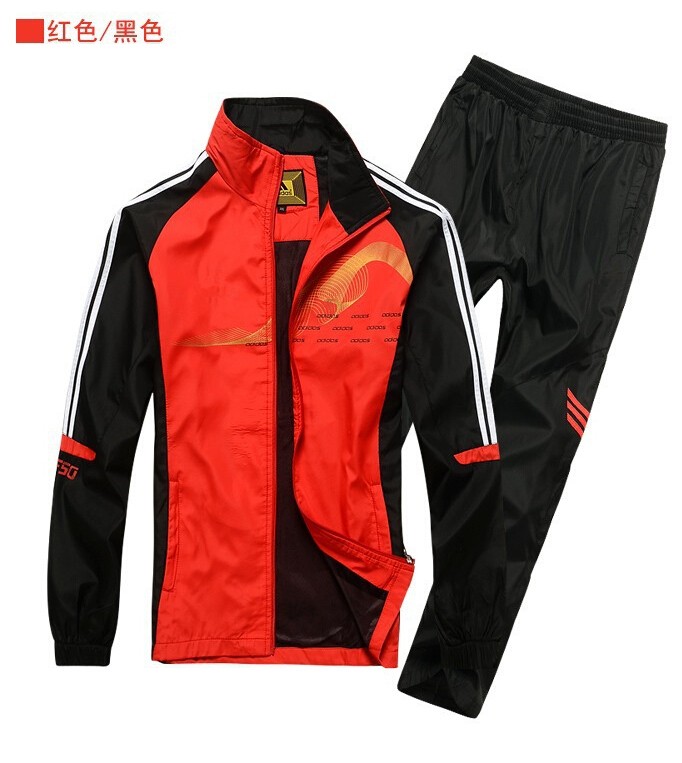 2015-spring-and-autumn-leisure-sports-suit-male-adolescent-sleeved-running-training-outdoor-sportswear-Two-piece (4)