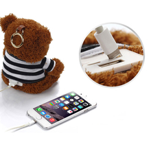 SC82 Lovely Universal 10000mAh Wool Bear Power Bank External Battery Charger Backup For iPhone Samsung Mobile Phone Tablet Gift