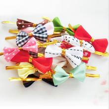 50pc/pack color randomly bow metal cable tie wedding gift candy cake bag clips kitchen accessories metal packing cable ties