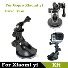 Gopro Mount Accessories Car Suction Cup Mount Holder + Tripod Head Base Mount Adapter Screw for Gopro Camera Hero 3 2 1