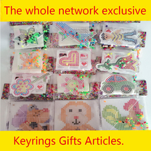 Puzzle Pegboards Patterns with colored paper For 5mm Hama Perler Beads DIY Kids Craft Plastic Stencil child fuse bead Toys