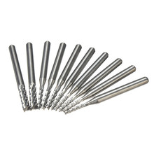 10pcs Carbide 1 5mm 3 175mm End Mill Engraving Bits CNC Rotary Burrs