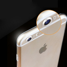 For iPhone 6s TPU Soft Case Protect Camera Cover Transparent Silicon Ultra Thin Shell for iPhone6s