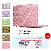 White Quatrefoil Pattern Laptop Sleeve Protective Cover For Notebook Apple Laptop Macbook Air Case For Mac Case A1278 A1286