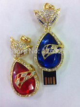 Free Shipping 32GB 16GB 8GB 4GB Crown Heart USB 2 0 Flash Pen Drive 2GB Jewelry