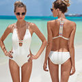 2016 Women Sexy Strappy Swimsuit Swimwear Bathing Monokini Push Up Padded Bikini