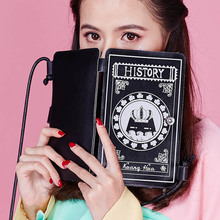 KuangHuaCun original Japanese and korean style magic book inclined shoulder bag phone bag
