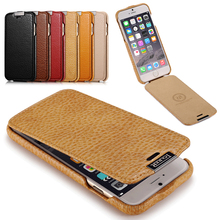 Original Mobile Phone Case Cover Luxury Microfiber Genuine Leather Vertical Magnetic Flip Case For Apple iPhone 6 6S Accessories