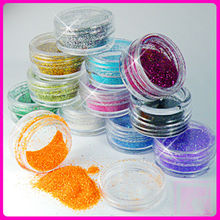 12 pcs lot Nail Glitter Polish Sparkly Dust powder Nail Art Tip Decoration gel UV Free