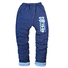 High quality 1pcs thick warm winter Jeans pants kids trousers children pants baby boys girls pants