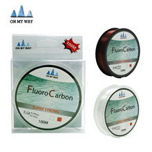 2015 new Available 100M Fluorocarbon Fishing Line 4-32LB Carbon Fiber Leader Line brand fly fishing line pesca free shipping