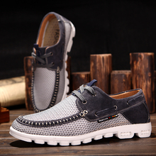 2015 new men s Fashion breathable mesh shoes Casual sneakers Suede leather beach sandals mf 3606